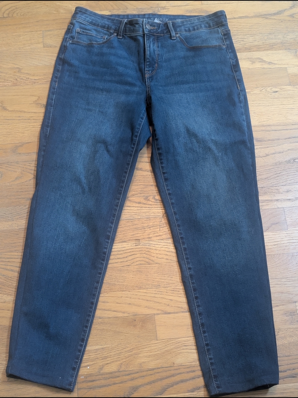 Falls Creek Straight-Leg Jeans in Dark Indigo